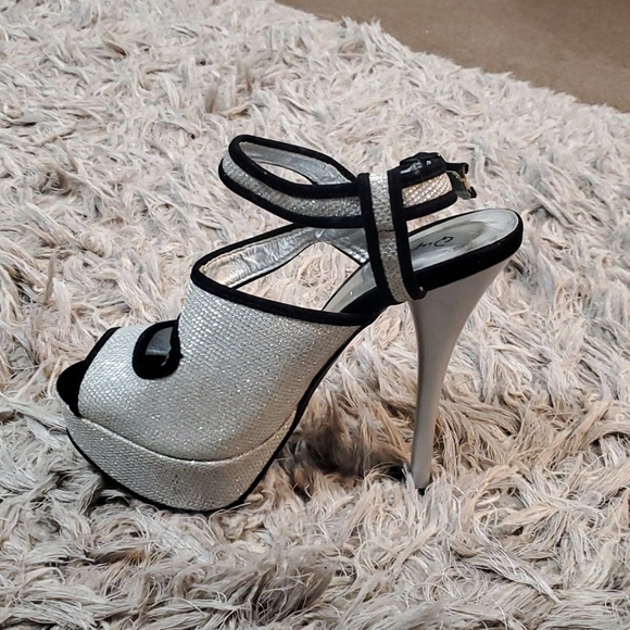 Qupid black and silver shoes - Picture 4 of 5